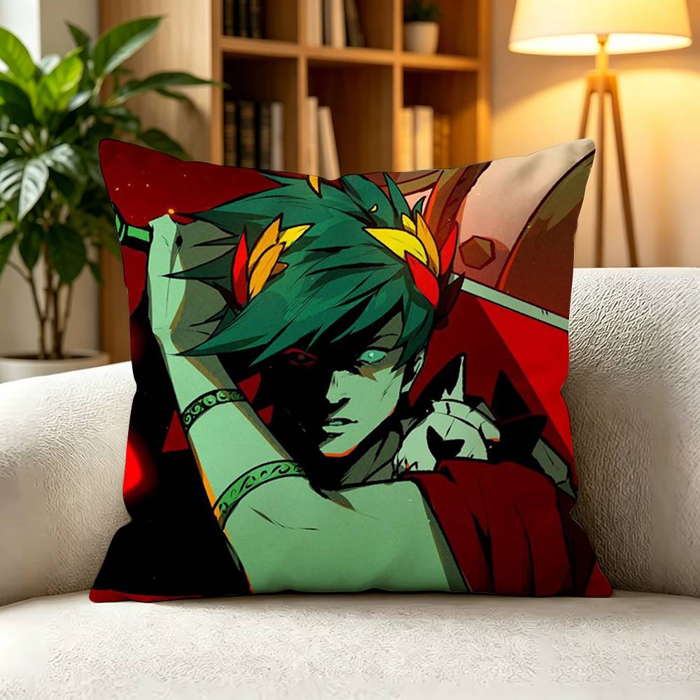 G-Greek Myth Hades Zagreus Underworld  Pillow Case Square Double-Sided Sofa Cushion Cover Bedroom Bedside Pillow