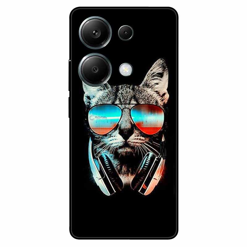 For Redmi Note 13 Pro 4G Case Global Silicon Fashion Space Wolf TPU Painted Coque Funda for Xiaomi Redmi Note 13Pro 4G Cover