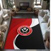 Sheffield United Football Print Crystal Velvet Rug, Comfortable Water Absorbent Non Slip Indoor Floor Carpet