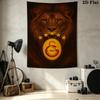 Galatasaray Sk Wall Tapestry Aesthetic Wall Hanging Printed Fabric Blanket Decorative Tapestries For Bedroom Living Room Home Decor