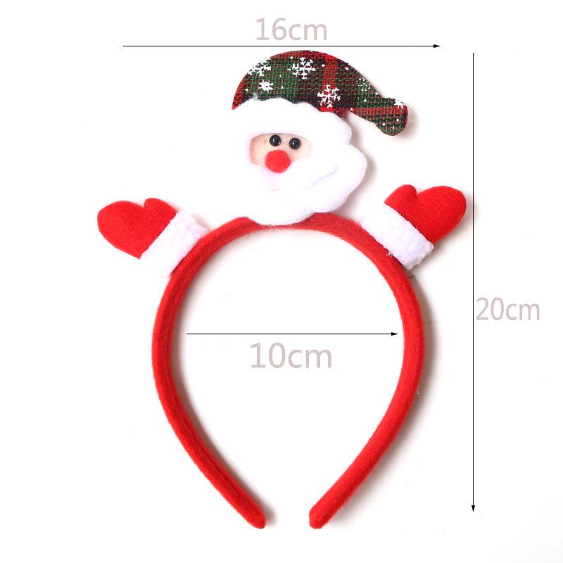 Christmas Headband: Santa, Snowman & Reindeer Antlers for Kids' Party