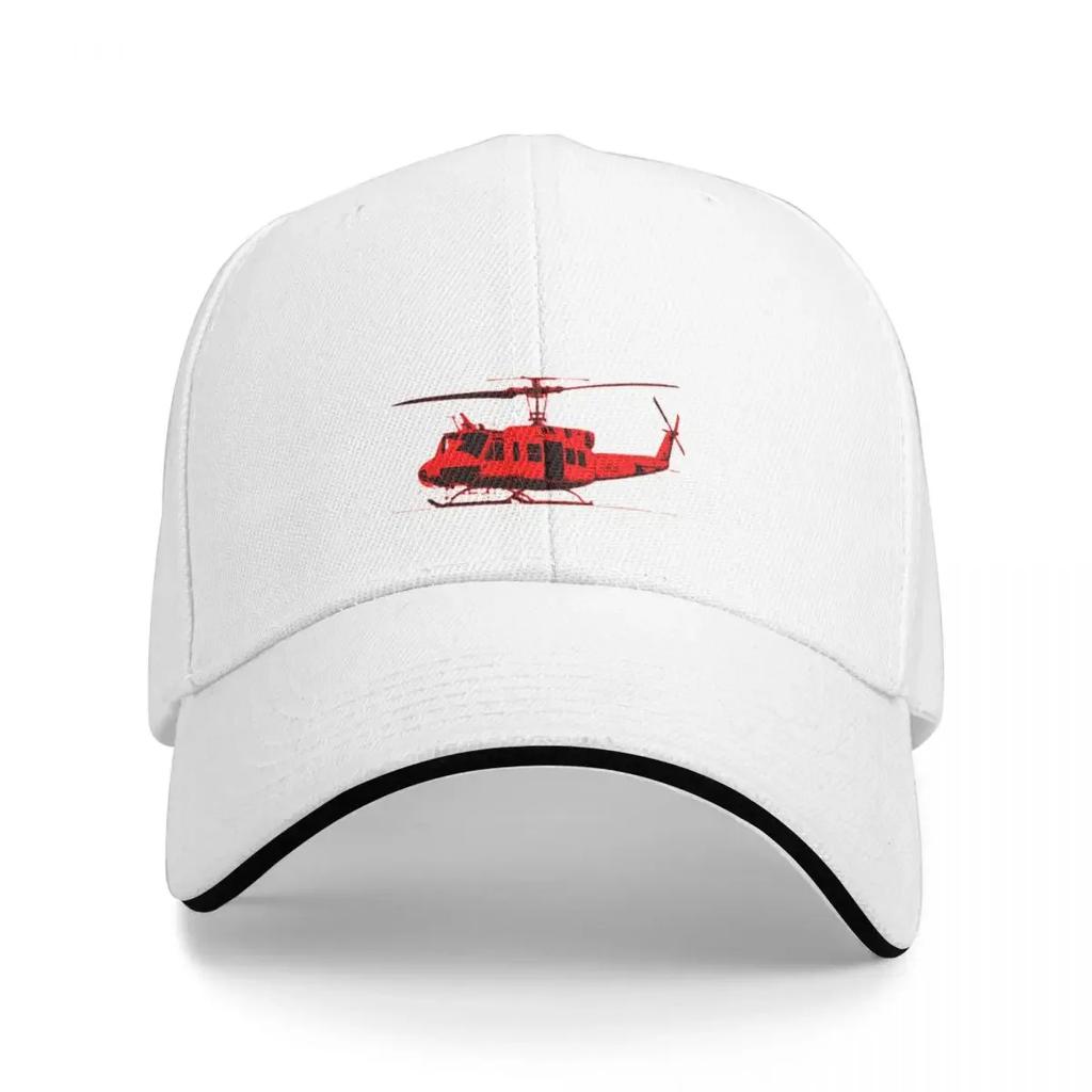 Huey Helicopter Red Summer Vibe Baseball Cap Vintage Rugby Women Caps Unisexs