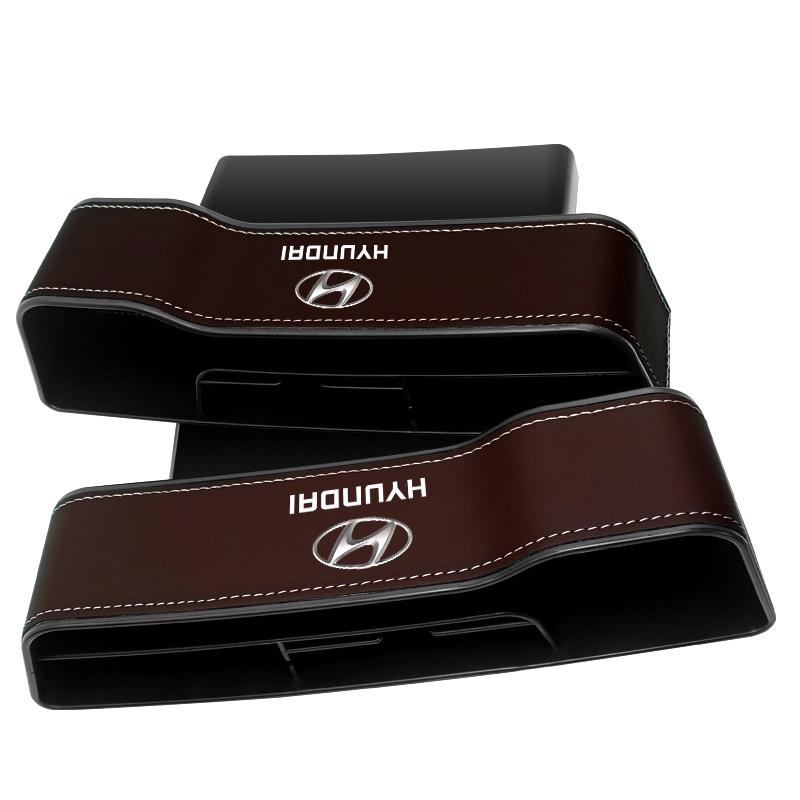 2Pcs Multifunction Car Seat Organizer Seat Crevice Storage Box Auto Goods For Hyundais H-1 I40 I30 I20 I10 IX35 IX25 Tucson Getz Terracan Accent
