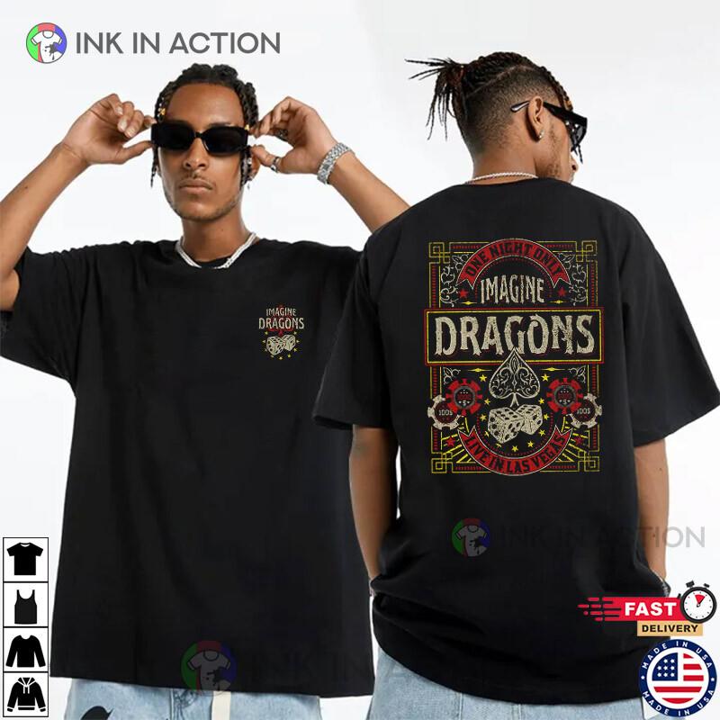 Imagine Dragons Gamble Live In Vegas 2 Side Unisex HH03472 Unisex T-Shirt