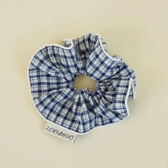 Check Night Woven Scrunchie