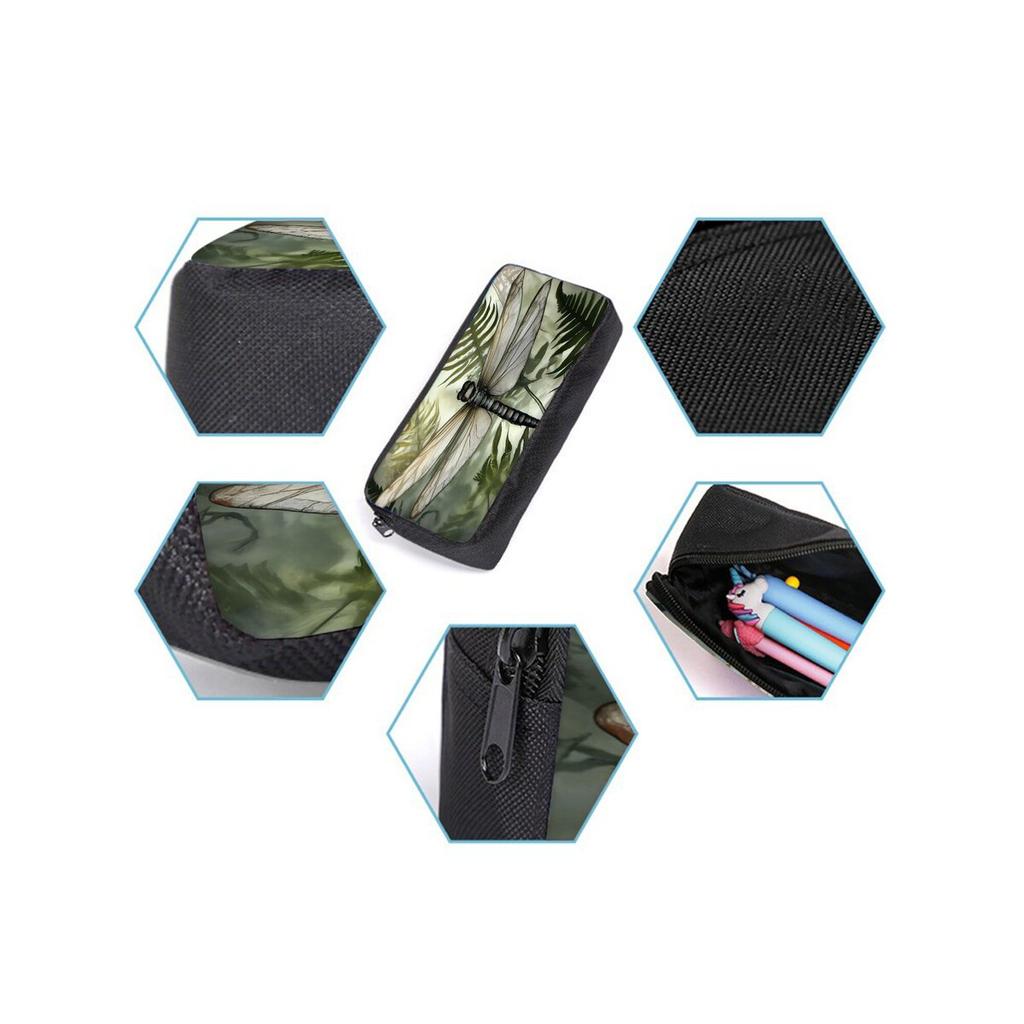 Zaino 3 Pezzi/Set con Borsa a Tracolla, Astucci, Stampa Libellula, per Ragazzo/Ragazza, Miglior Regalo, Cartone Animato, Zainetti Scolastici per Studenti