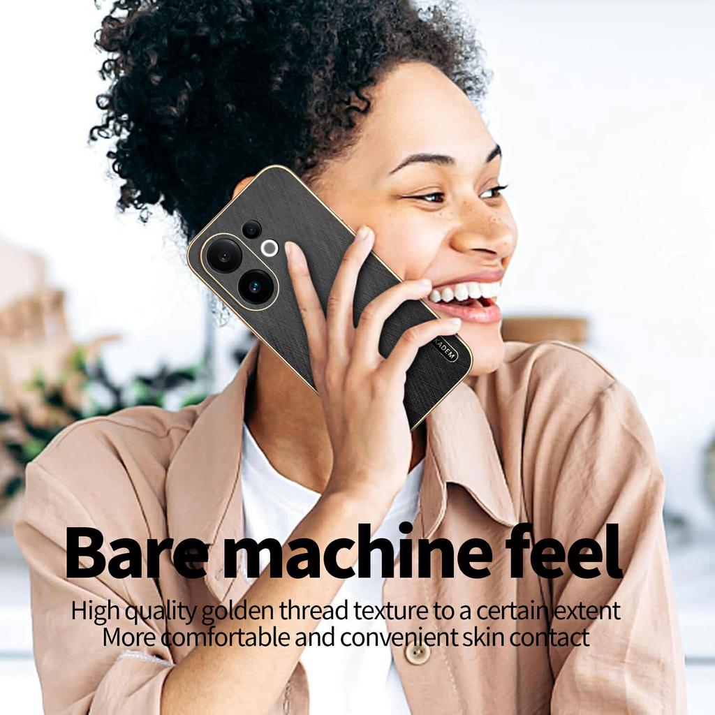 KADEM For vivo S30 5G Case Electroplating Silk Texture PU+TPU Phone Back Cover