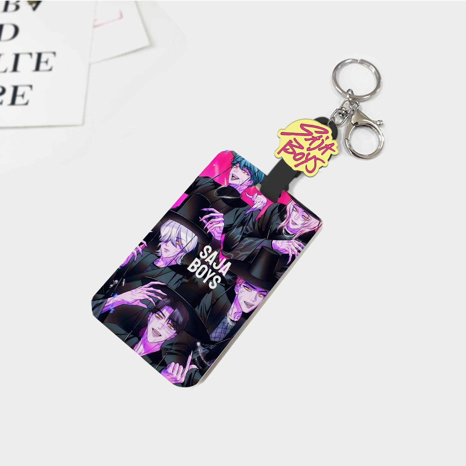 

Push-pull Sliding Cover Type Card Cover Acrylic Decorative Keychain Automatic Telescopic Rope DIY i211-331-SAB
