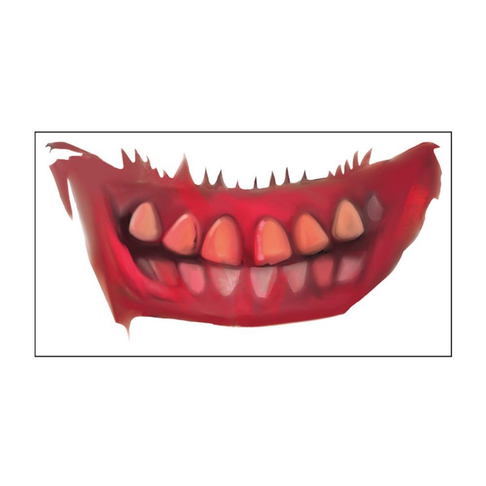 Long-lasting Zombie Cosplay Props Waterproof Bloody Makeup Tattoo Sticker  Party Supplies