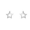 Exquisite 3D Hollow Star Earrings for Women - Versatile and Elegant Pastel Five-Pointed Star Design.