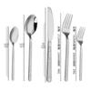High-End 5-Piece Stainless Steel Western Cutlery Set: Knife, Fork, Dessert Spoon