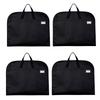Adzu Suit Portable Garment Clothing Insect Portable Cover, Bag, Cover, Foldable, Black, Non-Woven Fabric, Storage, Repellent, (100cm (4 Pack))