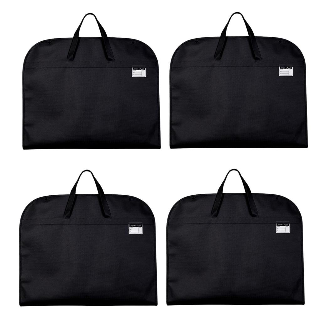 adzu Suit Portable Garment Clothing Insect Portable Cover, Bag, Cover, Foldable, Black, Non-Woven Fabric, Storage, Repellent, (100cm (4 Pack))