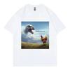 Remember Who You Are Dinosaur Chicken Funny Tshirts High Street Fashion Trend Tshirt Men Women Casual Short Sleeve T Shirts