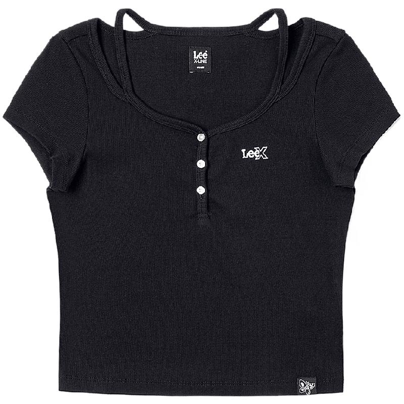 Lee Women s Slim Fit Embroidered Logo T-Shirt S