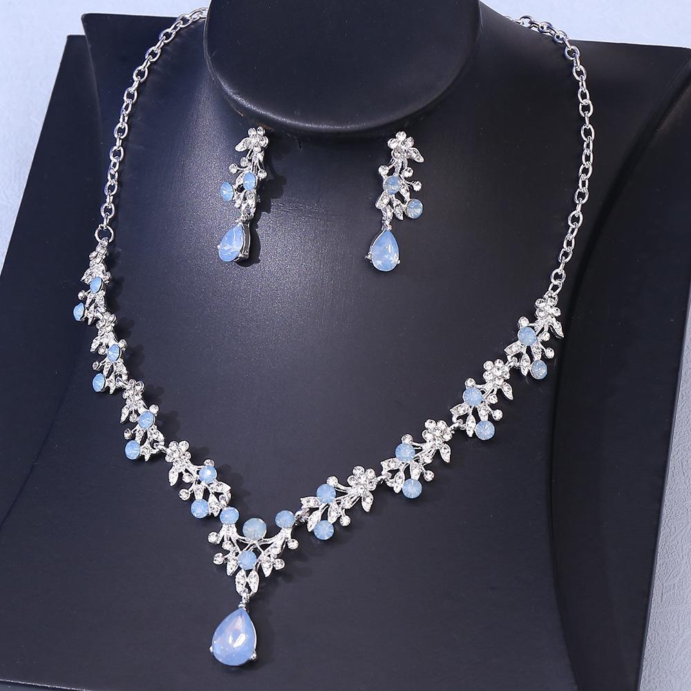 Luxury Flower Choker Necklace Set Vintage Necklace Set New Necklace Earrings Set  Women