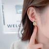 Small Crowd Design Sense Simple Temperament Earrings Fashionable Sweet Fresh Cubic Zirconia Inlaid Orange Lemon Earrings