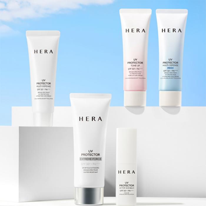 Hera UV Protector Tone Up Sun Cream SPF50+ PA++++ 50ml – Brightening & Moisturising Daily UV Defence, Korean