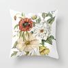 New Flower Plant Peach Velvet Pillow Case Sofa Pillow Car Cushion
