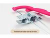 Children's Non-slip Flocked Hangers with Metal Clips for Clothing Displays