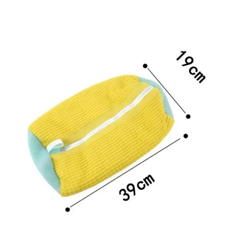 Sneaker Cleaning Bags 2 Pack Mesh Laundry Wash Bags with Secure Zipper for Machine Wash Travel Shoe Storage and Protection