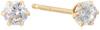 ESTELLE [Official] Women's Earrings, 18K Yellow Gold with Cubic Zirconia (Small), 0231-1074-0017-0000