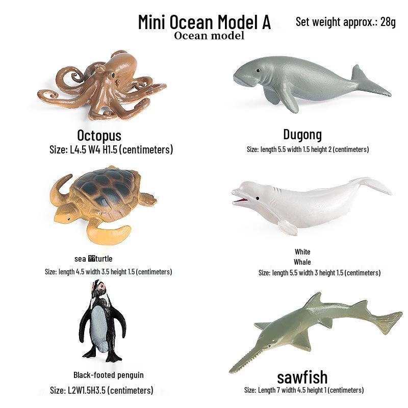 Emperor Penguin Marine Animal Model Toy Set for Kids