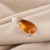 Yellow Citrine Gemstone 925 Sterling Silver Jewelry Fashionable Pendant 1.60" For Women PP-67-9