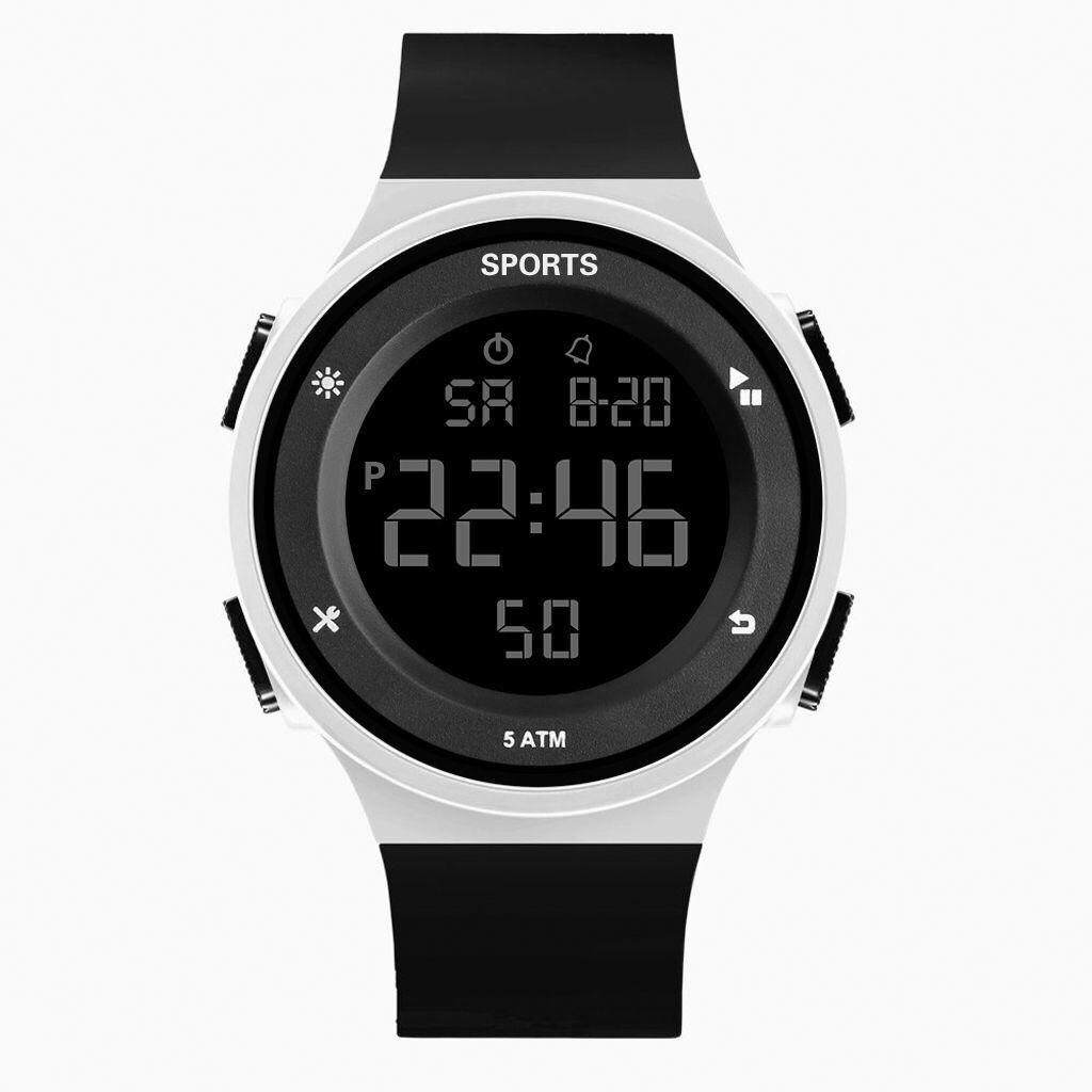 Round Waterproof Luminous Alarm Clock Multifunctional Student Watch - College Youth Edition.