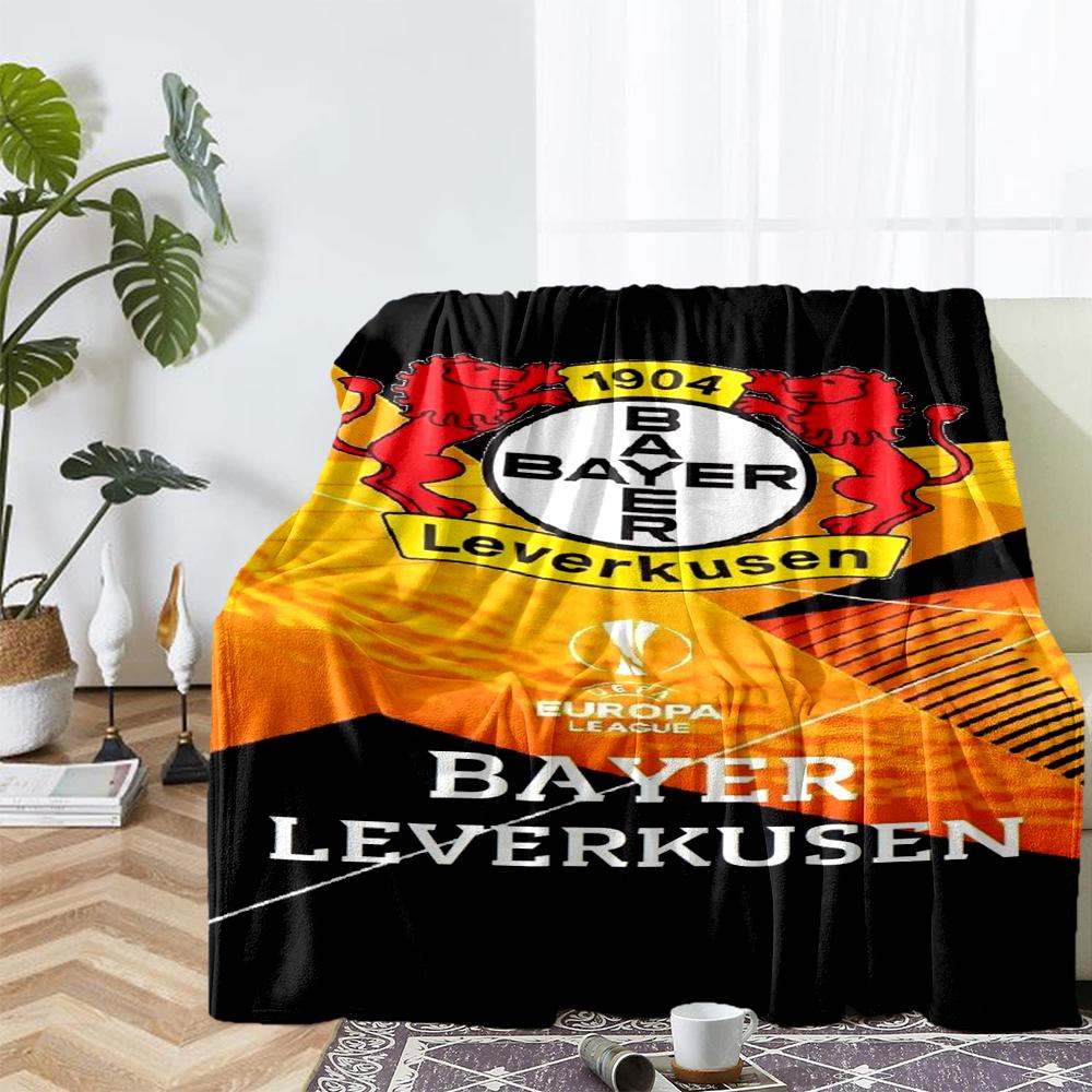 Bayer Leverkusen Theme Printed Blanket - Perfect for Couch, Bed, Travel & Outdoor Use | Machine Washable, Cozy & Durable.