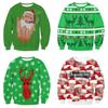 Classic Mens Christmas 3d Printed Hoodie With Polyester Fabric For Holiday Celebrations