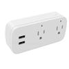 Smart Plug WiFi Bluetooth Voice Control 2 AC Outlets 2 USB Ports Surge Protector Outlet Extender for Bedroom Living