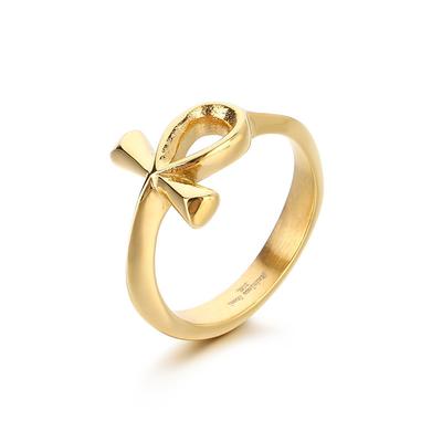 European and American Talisman of Life Jewelry, Retro Fashion Ancient Egypt Anka Cross Men's Ring 2026