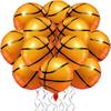 18 Zoll Basketball Helium Mylar Ballons Basketball Thema Partyzubehör Kinder Jungen Mädchen Sport Geburtstagsfeier Dekorationen