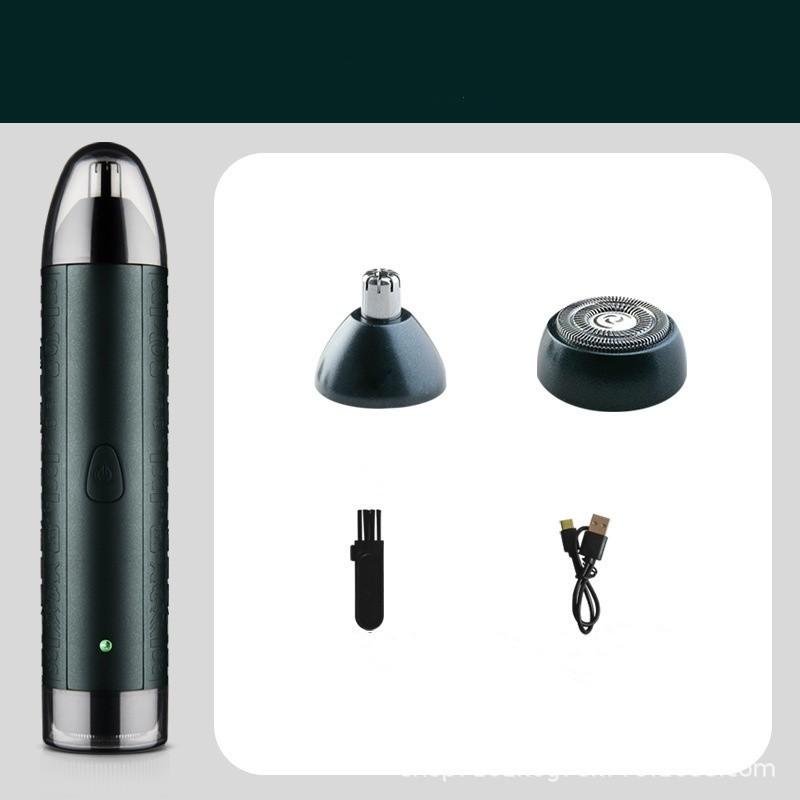 

Purpose Mini Dual Shaver Nose Hair Machine Shaver 2in1 Portable Usb Charging
