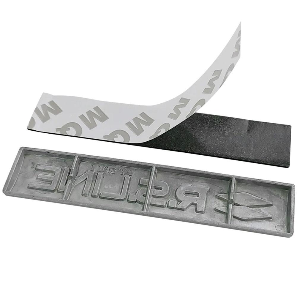 3d Metal Letters Logo RS Line Sticker Car Rear Trunk Badge Label For Car RS Line Emblem Decal Accessories