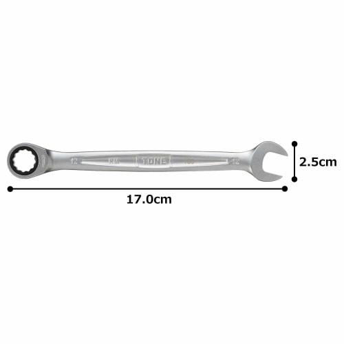 TONE Ratchet Box Wrench HPRM-12 Width across flats 12mm