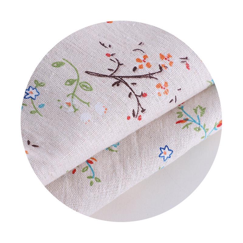 Gardenia Canvas Fabric for Sofa, Tablecloth, Curtains, Storage Bags, and Throw Pillows - Cotton Linen Blend