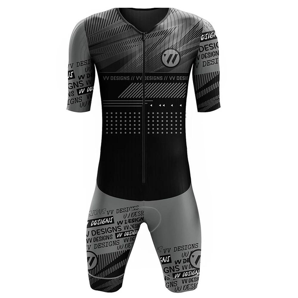 Tuta Triathlon Uomo Manica Corta Ciclismo Costumi da Bagno Maglia da Ciclismo Personalizzata Tuta Abbigliamento Ropa Ciclismo Tuta