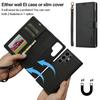 Magnetische Flip Brieftasche Fall Leder Telefon Abdeckung Für Samsung Galaxy S25 Rand S24 FE S23 S22 S21 Ultra Plus A15 A35 A55 A54 A55 A14 A16 A36 A56