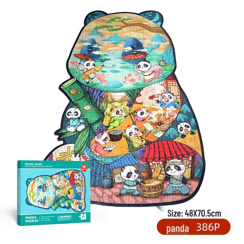 

Advanced Puzzle: Traditional Panda & Lion Dance Year of the Ox Jigsaw - Educational Toy for Kids