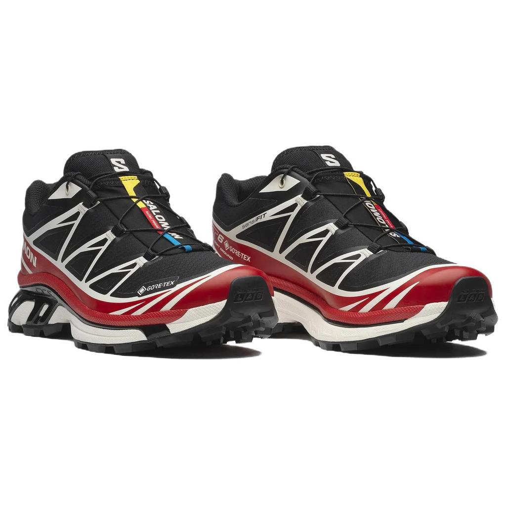 SALOMON Xt-6 Gtx Comfortable Durable Low-Top Running Shoes Unisex Running Shoes Black Red 479749
