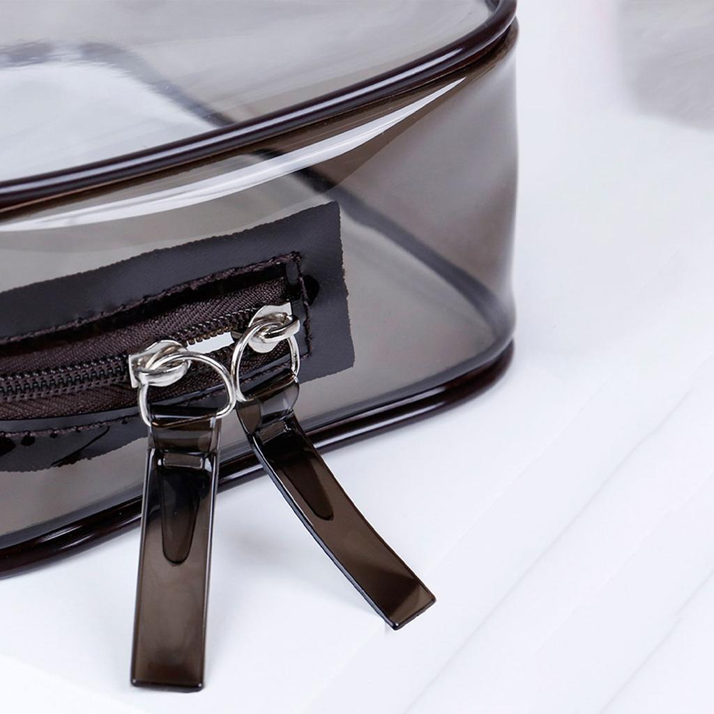 1pcs large capacity makeup bag, travel multifunctional makeup storage bag, transparent waterproof and dustproof toileting bag
