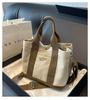 BEIBANG Women's Mini Tote Canvas Bag, Handbag, Crossbody Bag, Canvas Shoulder Bag, 3-Way, Embroidered, Commuter Bag, Small Handbag, Diaper Bag,