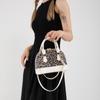 Umhängetasche mit Leopardenmuster für Damen, modische Handtasche, Umhängetasche mit Muschelmuster für Mobiltelefone