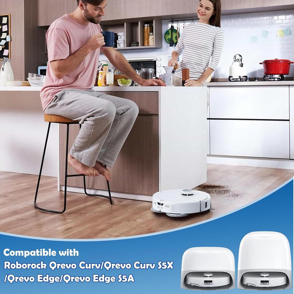 Saugroboter Für Roborock Qrevo Edge / EdgeC / Edge S5A 5V1 Staubsaugerteile Hauptbürste Seitenbürste Hepa-Filter Mopptuch D