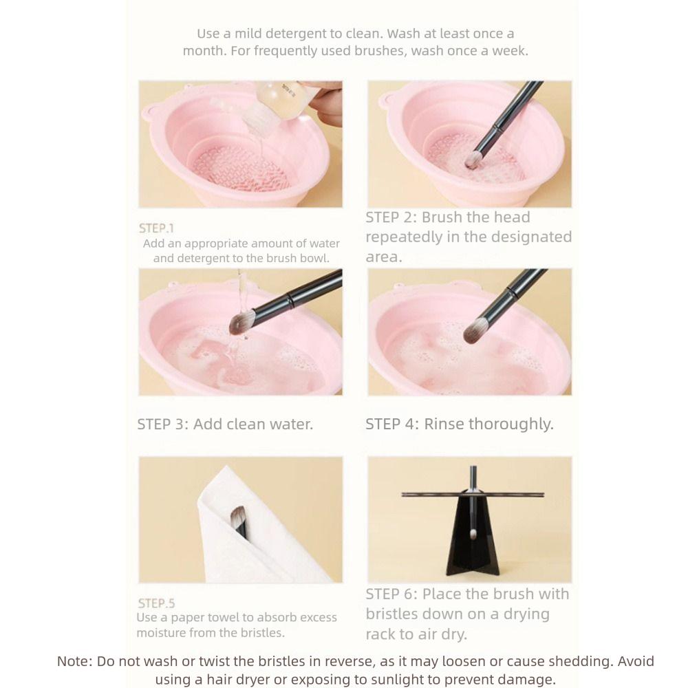 6Pcs Brushes Portable Cosmetic Brushes Set Detachable Eyeshadow Brush  Home