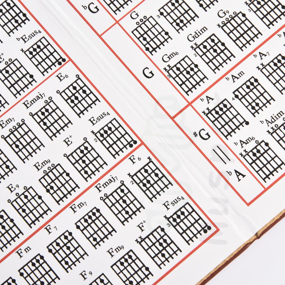 6 String Guitar Chord Book Guitar Chord Chart Instructional Acoustic Guitar Chord Book Electric Guitar Chord Book for Beginners