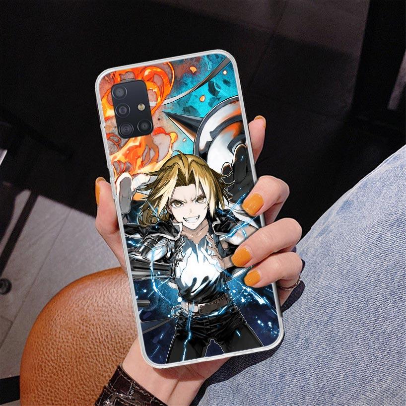 Fullmetal Alchemist Anime Phone Case For Samsung Galaxy A52 A32 A22 A12 A51 A31 A50S A30S A20S A10S Note 20 Ultra 10 Plus S10 A7