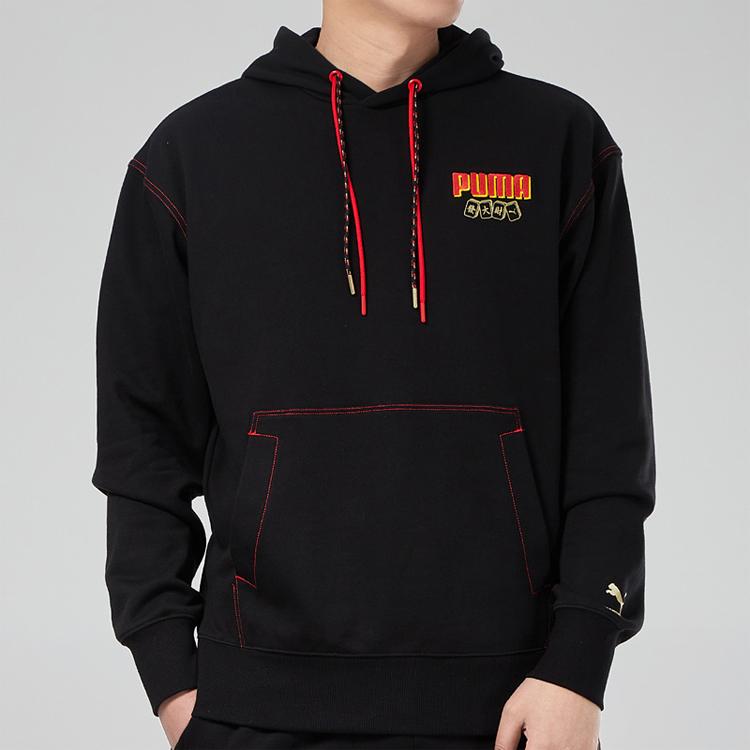Puma Mahjong Print Casual Sports Hoodie Men Tops Black 531295-01